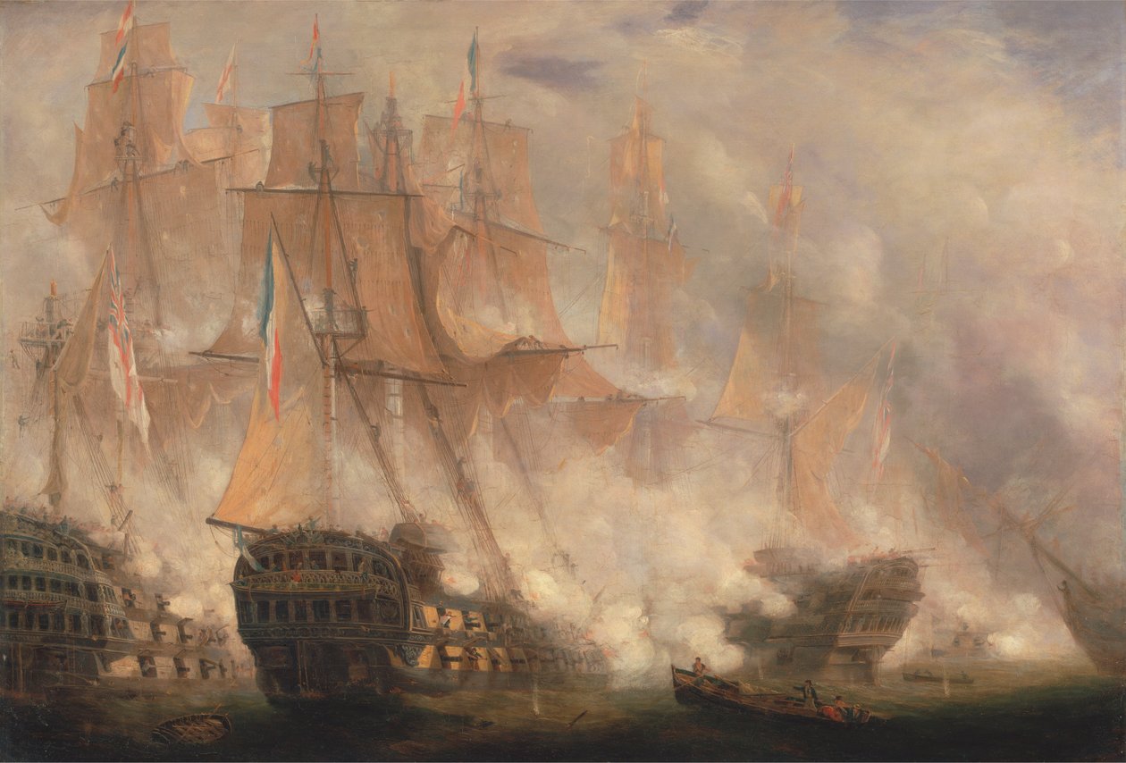 Trafalgar Savaşı by John Christian Schetky