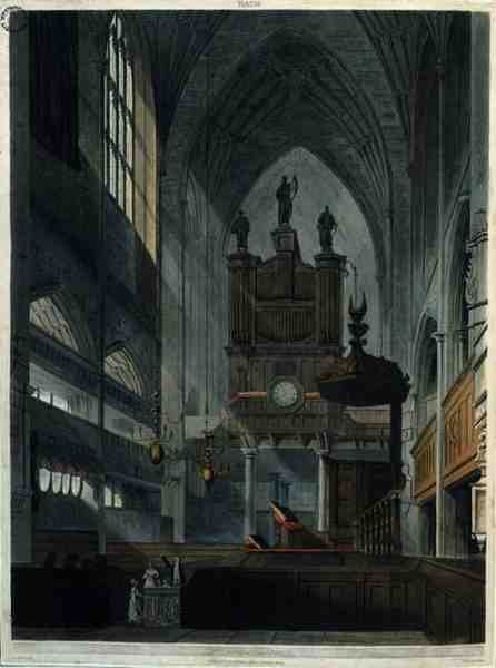 Manastırın içi, John Hill (1770-1850), pub tarafından oyulmuş 
