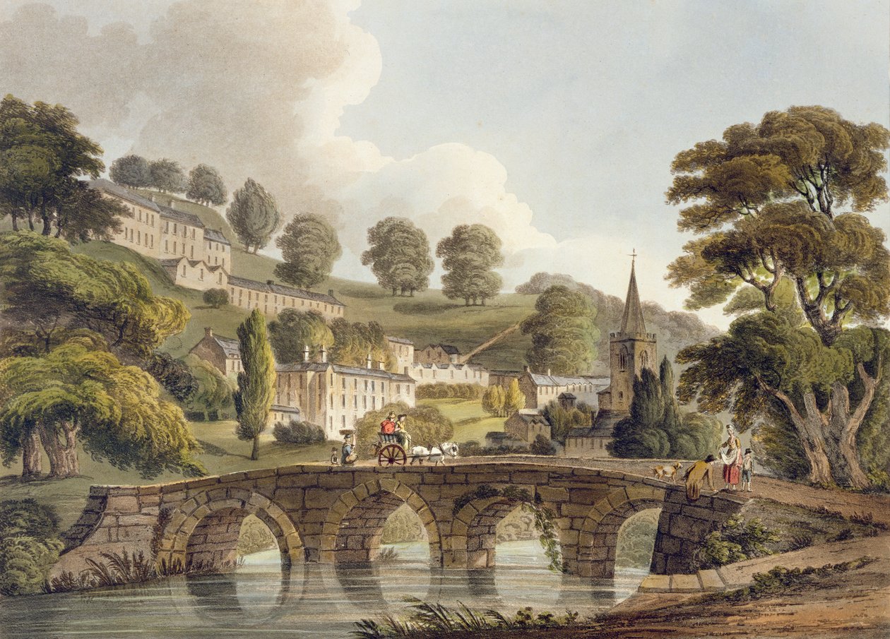 Bradford, John Hill (1770-1850) pub tarafından oyulmuş 'Bath Illustrated by a Series of Views'dan. William Miller tarafından, 1805 (aquatint) by John Claude Nattes