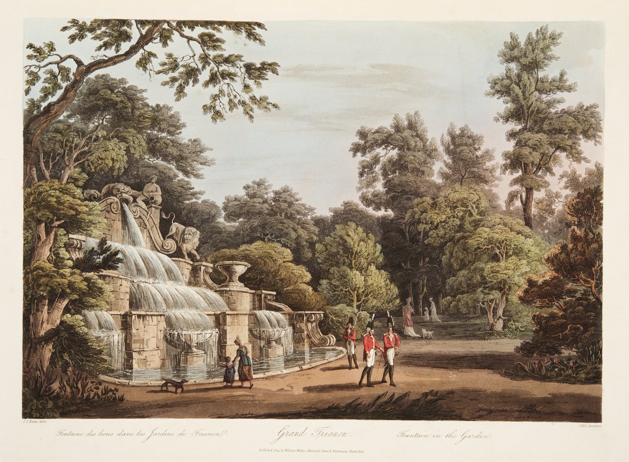 Grand Trianon, Bahçedeki Çeşme, Versailles, Paris ve Saint Denis, pub