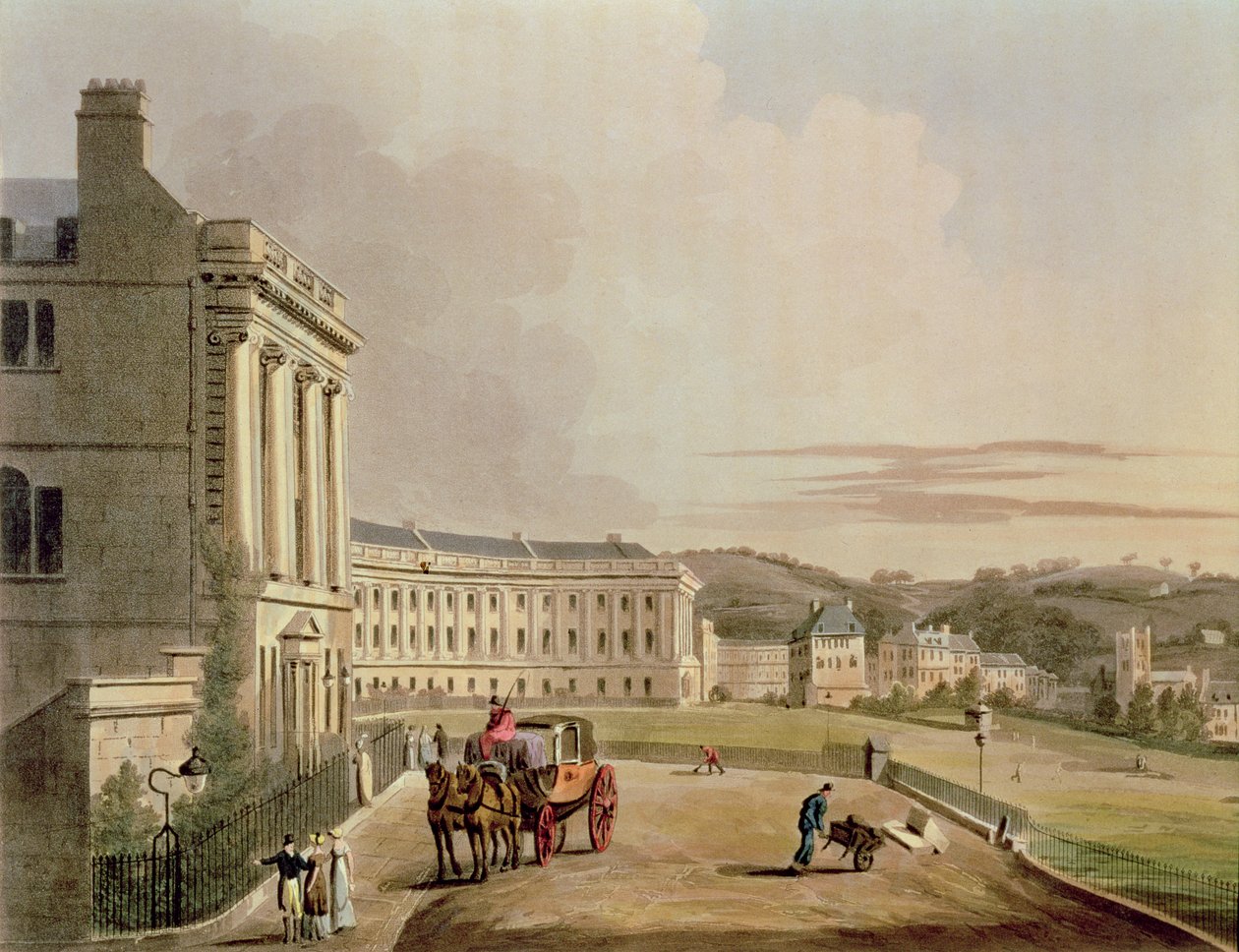 John Hill 1770-1850 pub tarafından oyulmuş bir Dizi Görünümle Gösterilen Bath