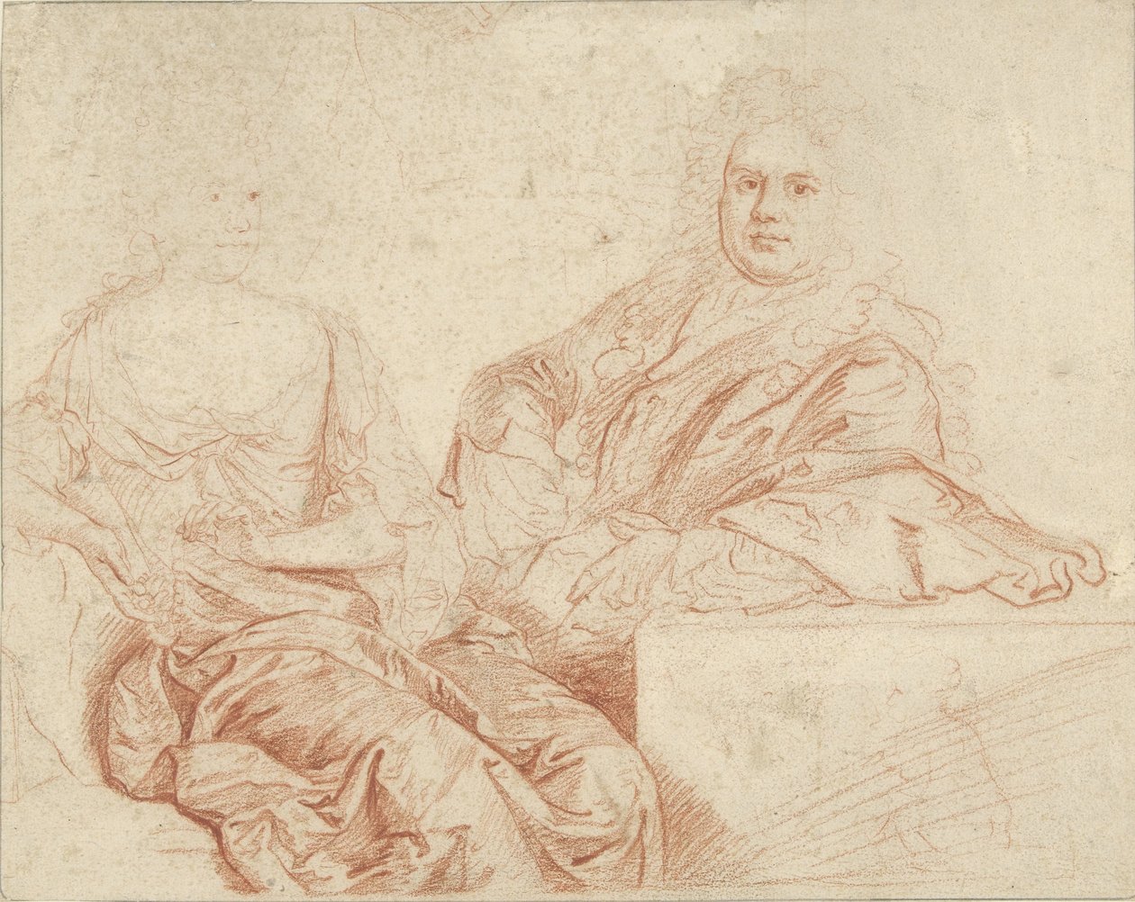 Grinling Gibbons ve karısının portresi by John Closterman