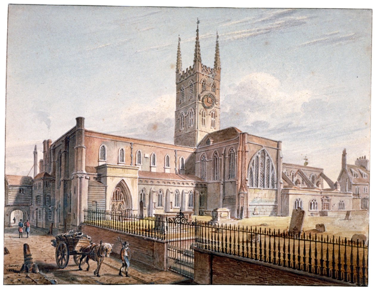 Aziz Kurtarıcı Kilisesi, Southwark, Londra, 1811 by John Coney