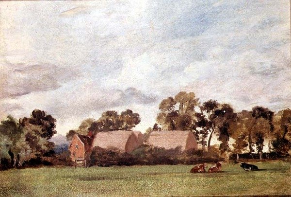 Bir Suffolk Manzarası (tuval üzerine yağlı boya) by John Constable
