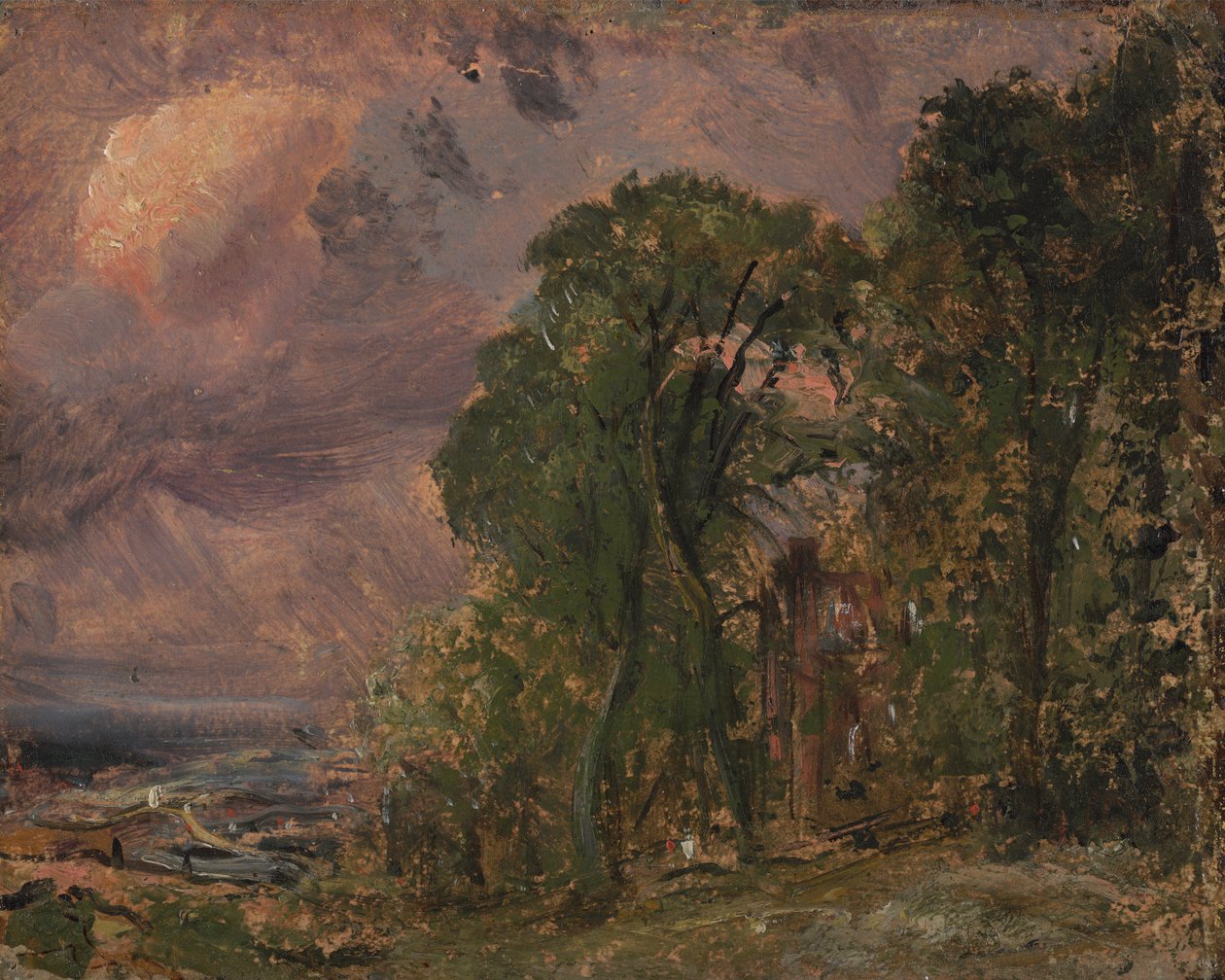 Fırtınalı Havada Hampstead'den Bir Görünüm by John Constable