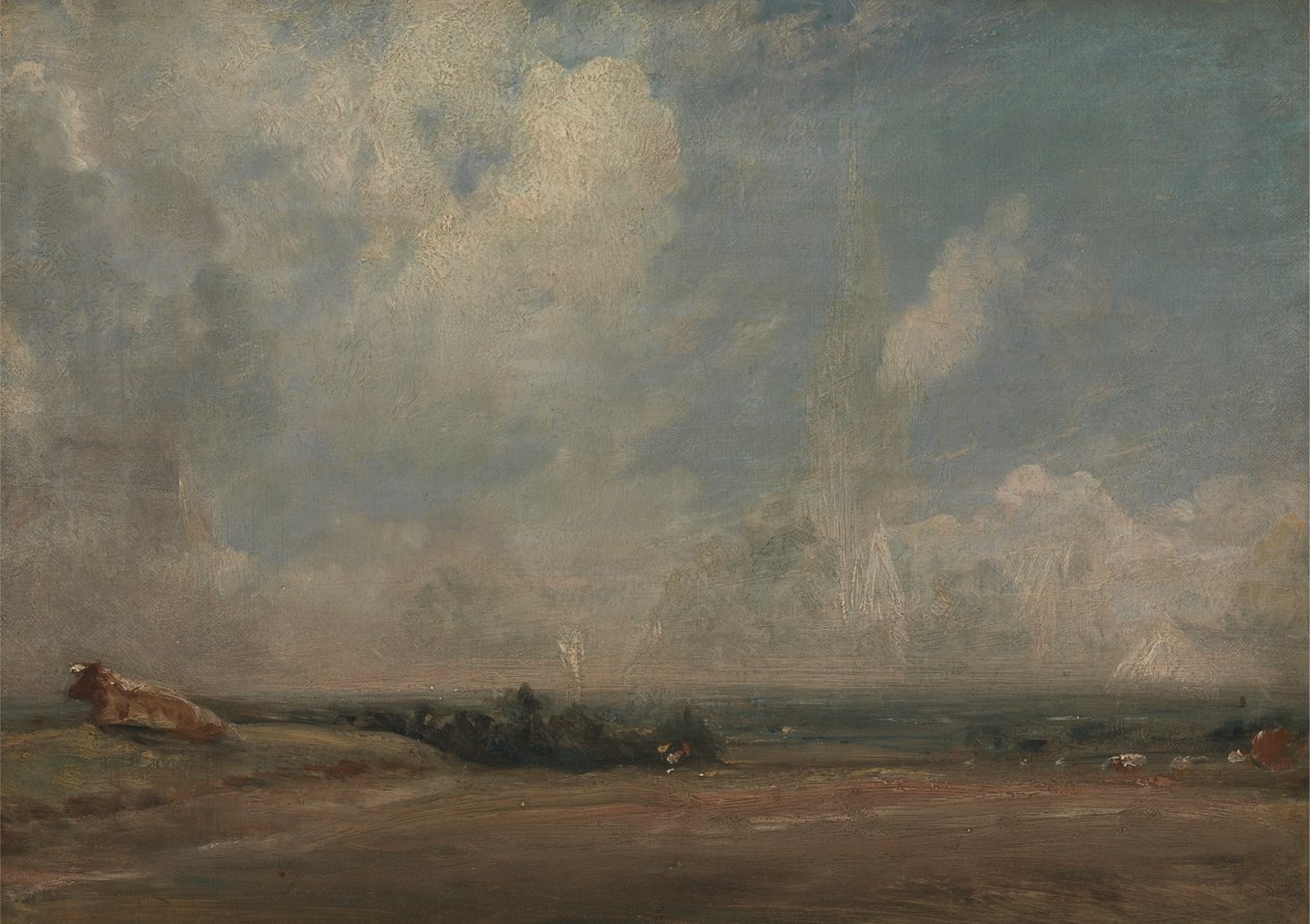 Hampstead Heath'ten Bir Görünüm (?) by John Constable