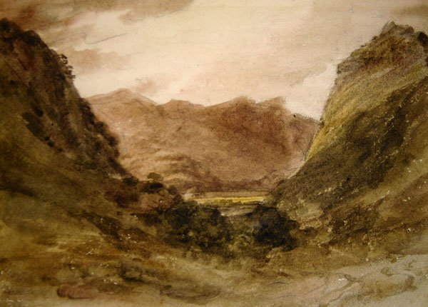 Borrowdale (kağıt üzerine sulu boya) by John Constable