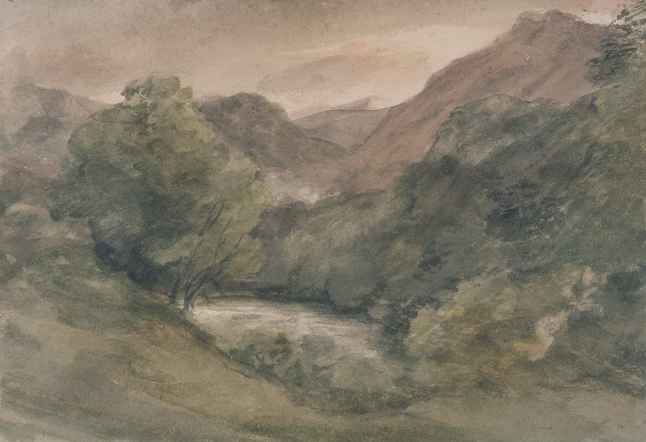 Borrowdale, Güzel Bir Günün Ardından Akşam, 1 Ekim by John Constable