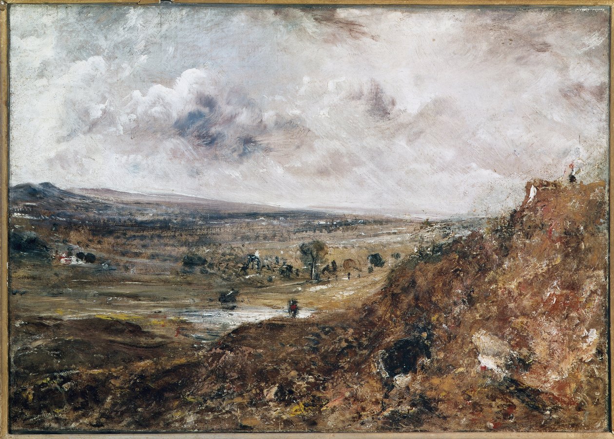 Branch Hill Pond, Hampstead (tuval üzerine yağlı boya by John Constable