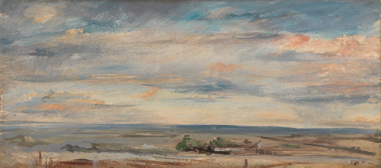 Bulut Çalışması, Sabah Erken, Hampstead'den Doğuya Bakış by John Constable