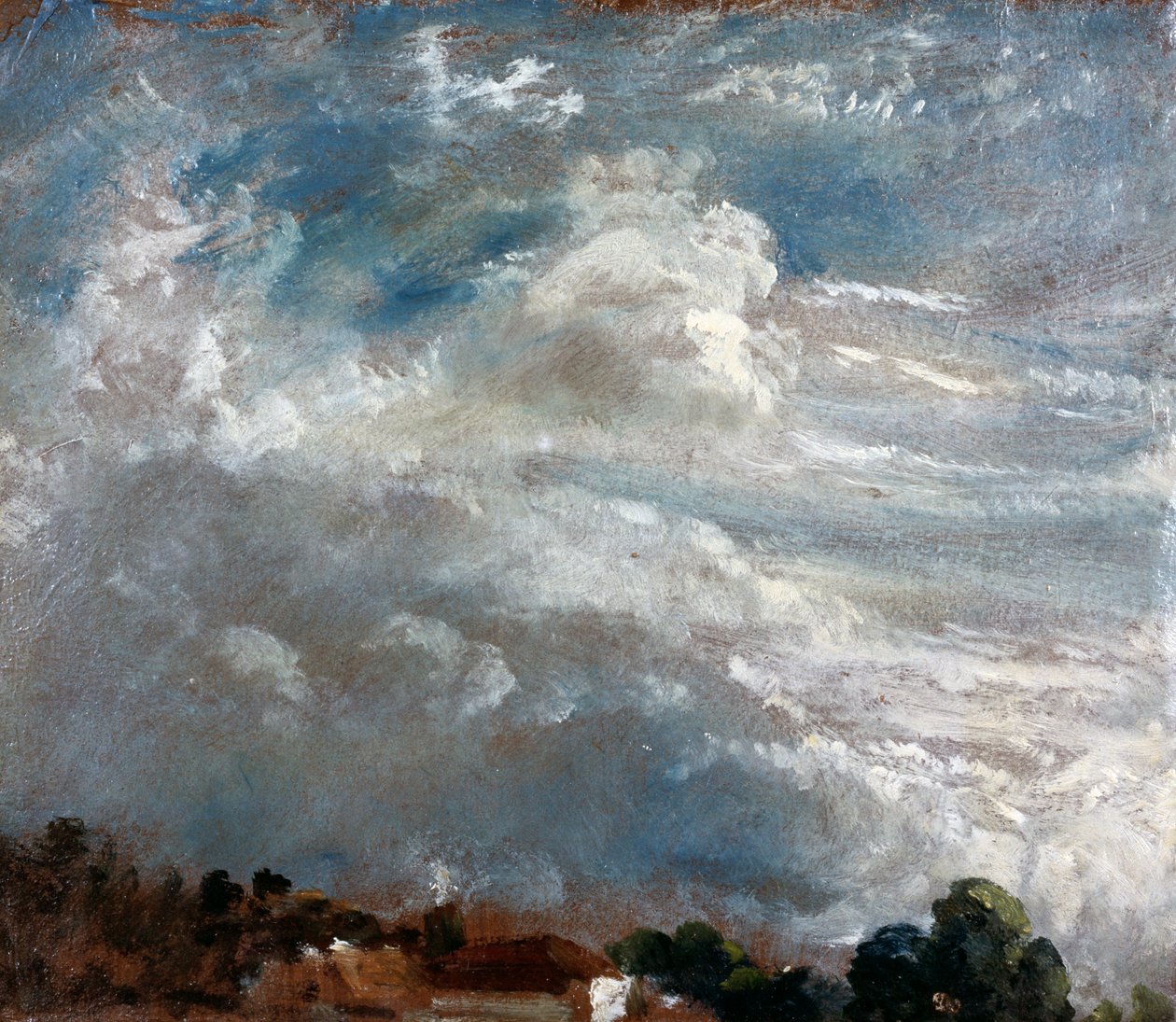 Bulut Çalışması: Ağaçların Ufku by John Constable