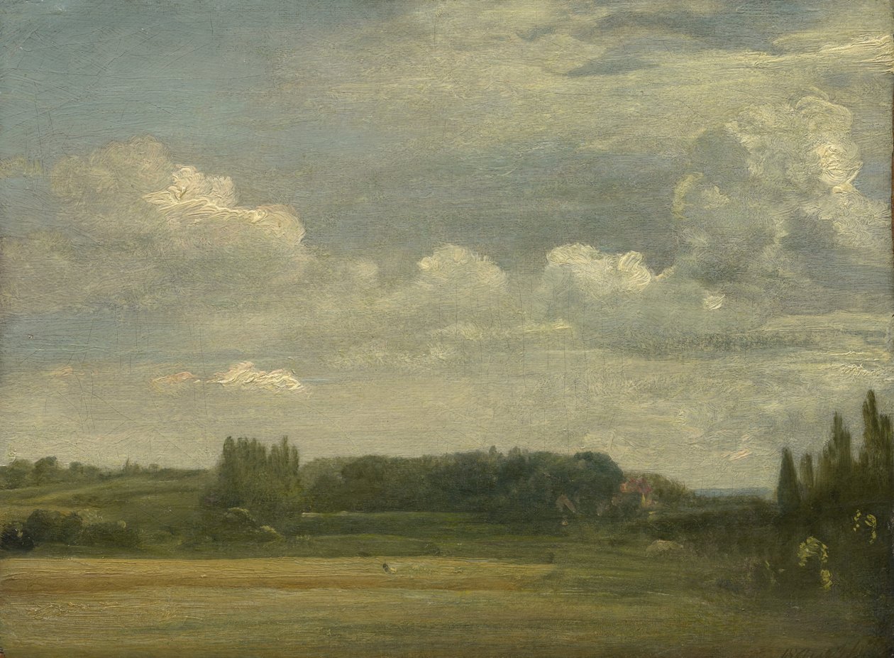 Doğu Bergholt Common, Papazlığa Doğru Bakış, 18 Ağustos 1813 by John Constable