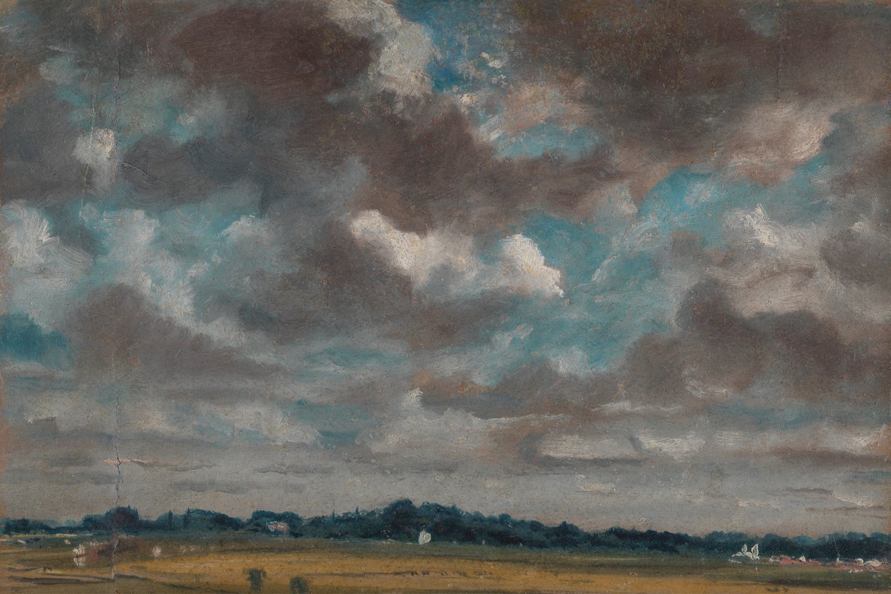 Gri Bulutlu Kapsamlı Manzara by John Constable