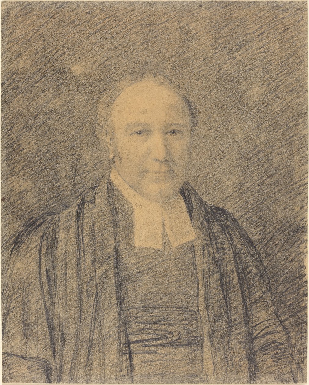 Bir Din Adamının Yarım Boy Portresi by John Constable