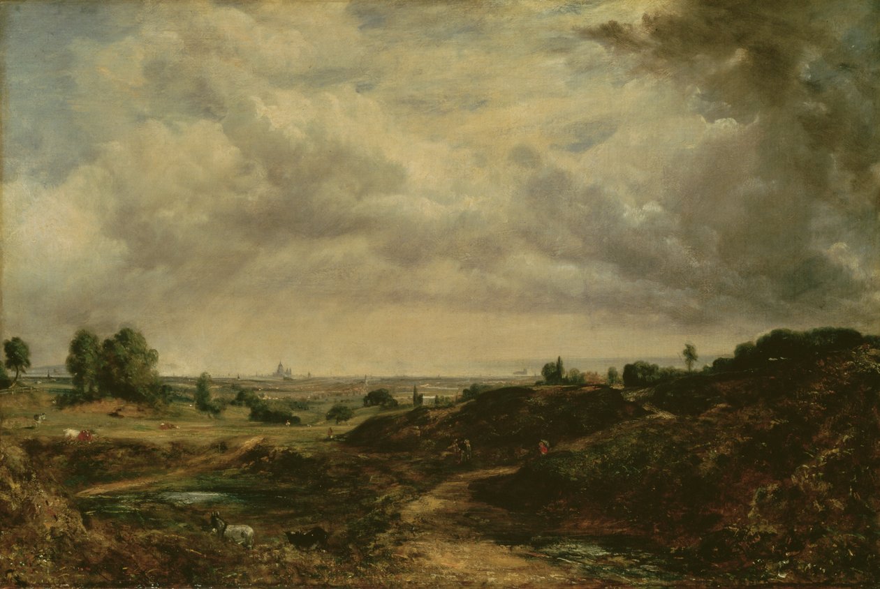 Hampstead Heath (tuval üzerine yağlıboya) by John Constable