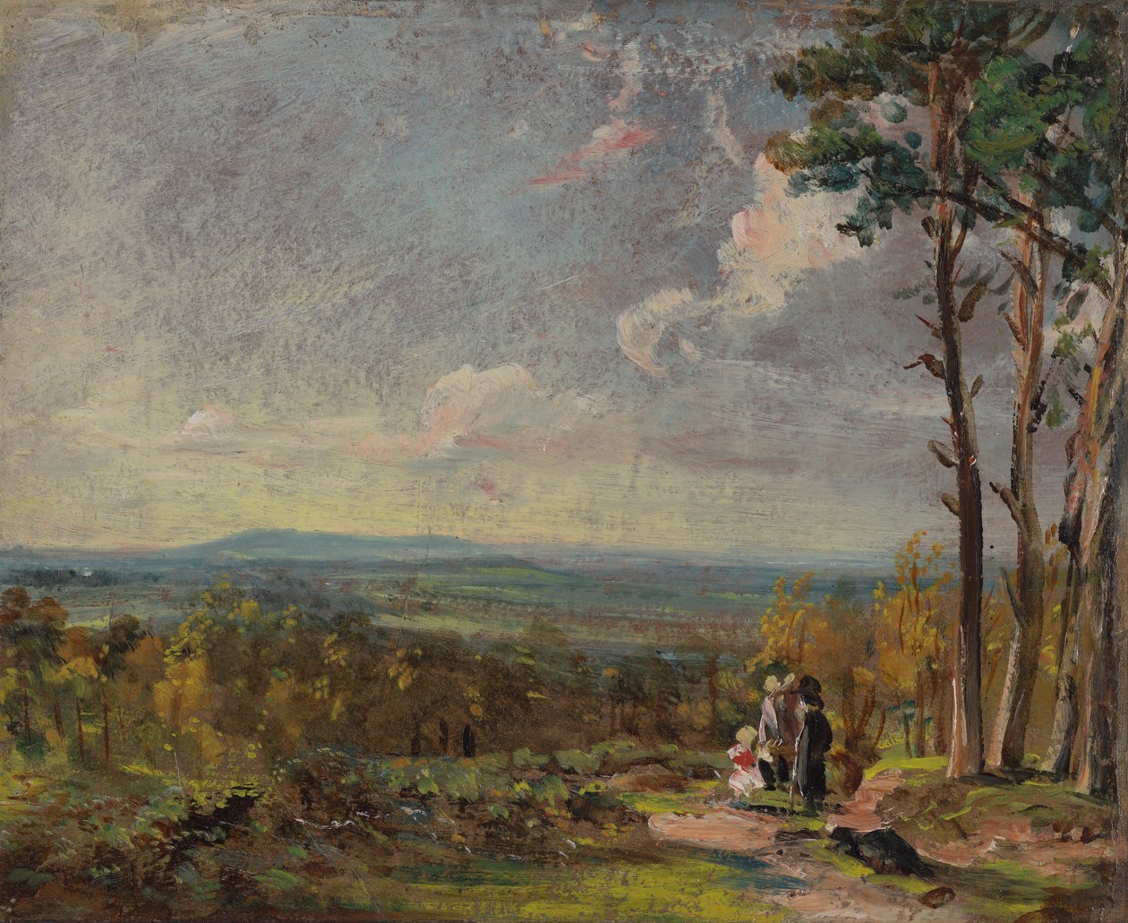 Hampstead Heath Harrow'a Doğru Bakıyor by John Constable