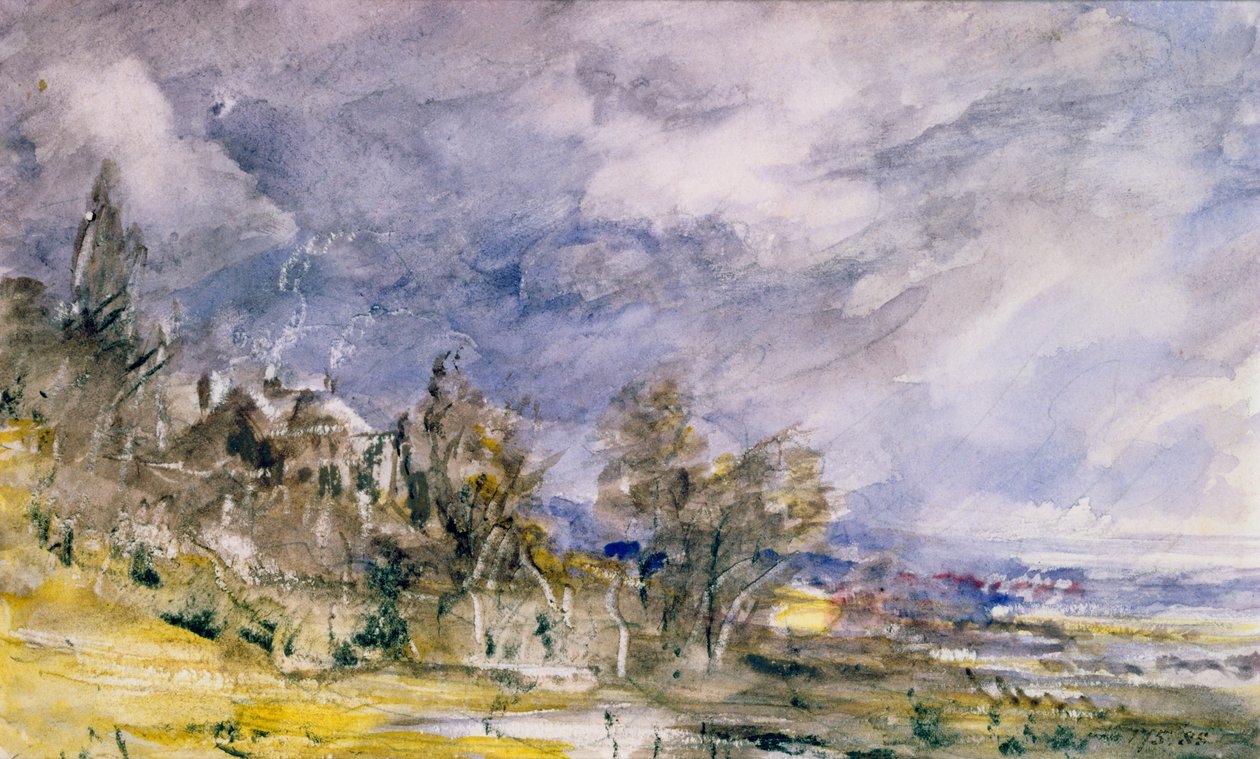 Well Walk yakınından Hampstead Heath, 1834 by John Constable