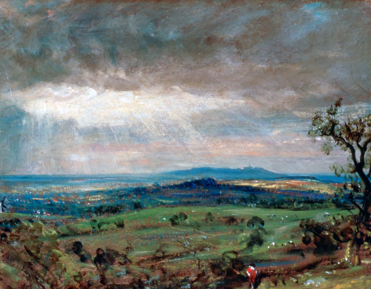 Uzakta Tırmıkla Hampstead Heath, c1821 by John Constable