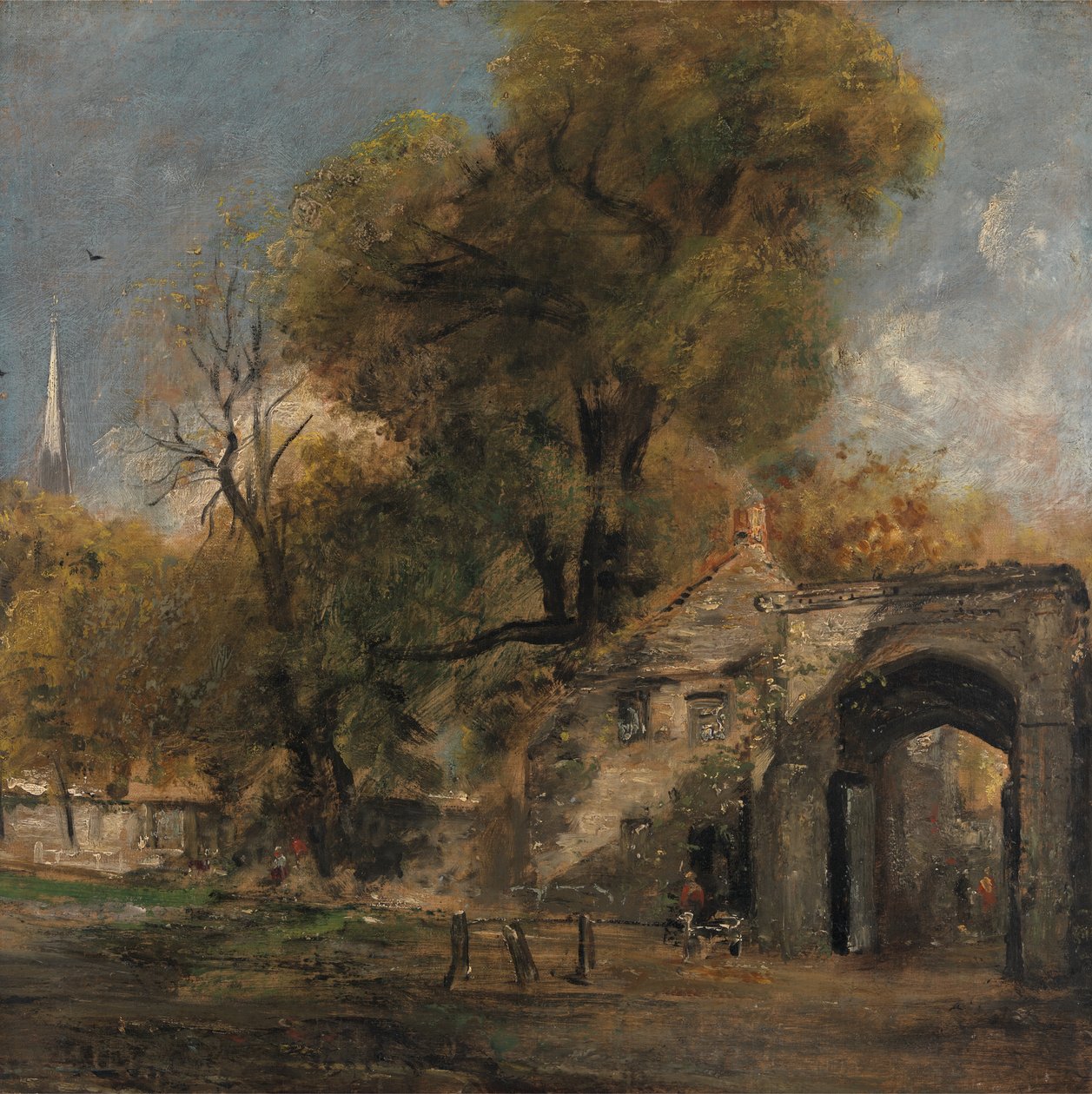 Harnham Kapısı, Salisbury, 1820 ve 1821 arasında. by John Constable