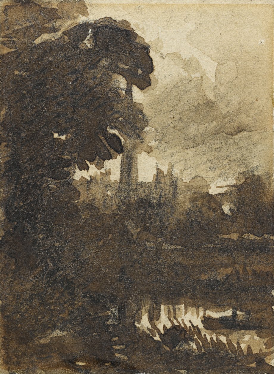 Kuzeybatıdan Salisbury Katedrali, 1830-39 dolayları by John Constable