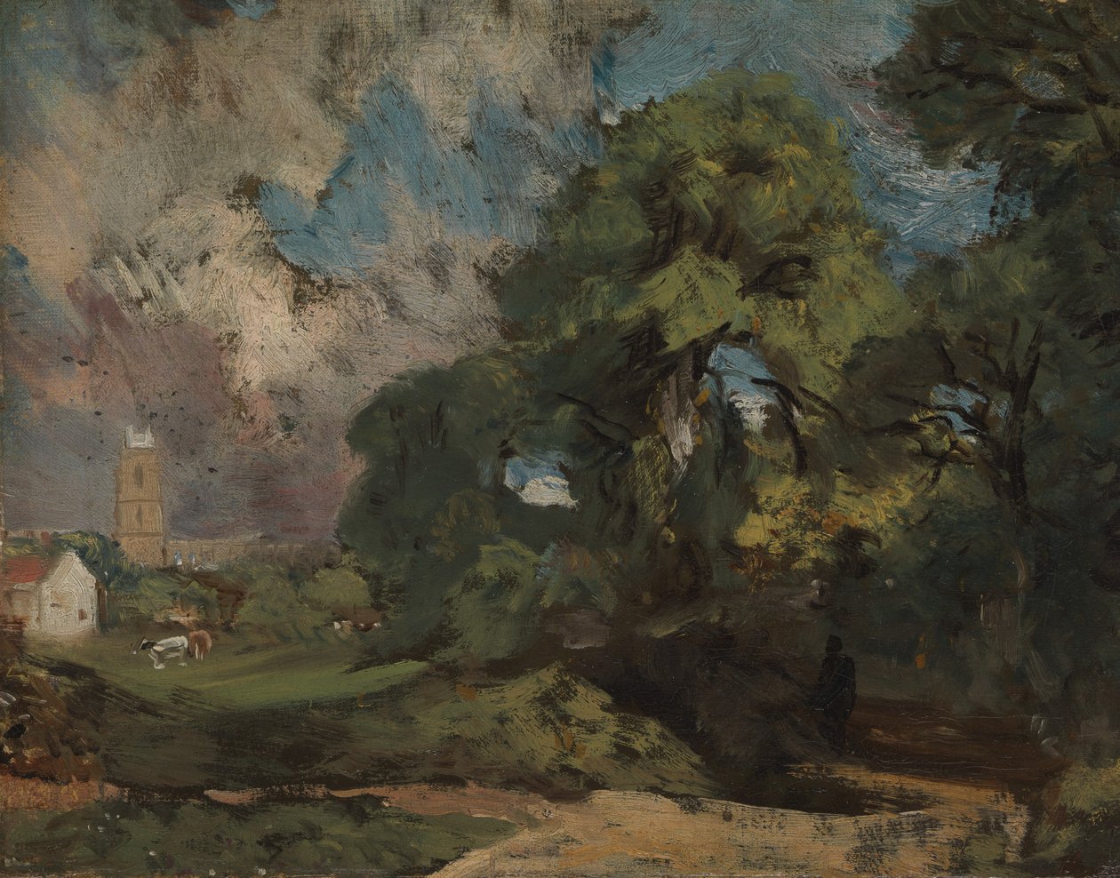 Stoke-by-Nayland, yak. 1810-11. by John Constable