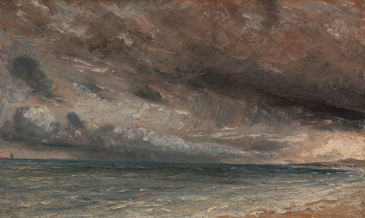 Fırtınalı Deniz, Brighton, yak. 1828. by John Constable