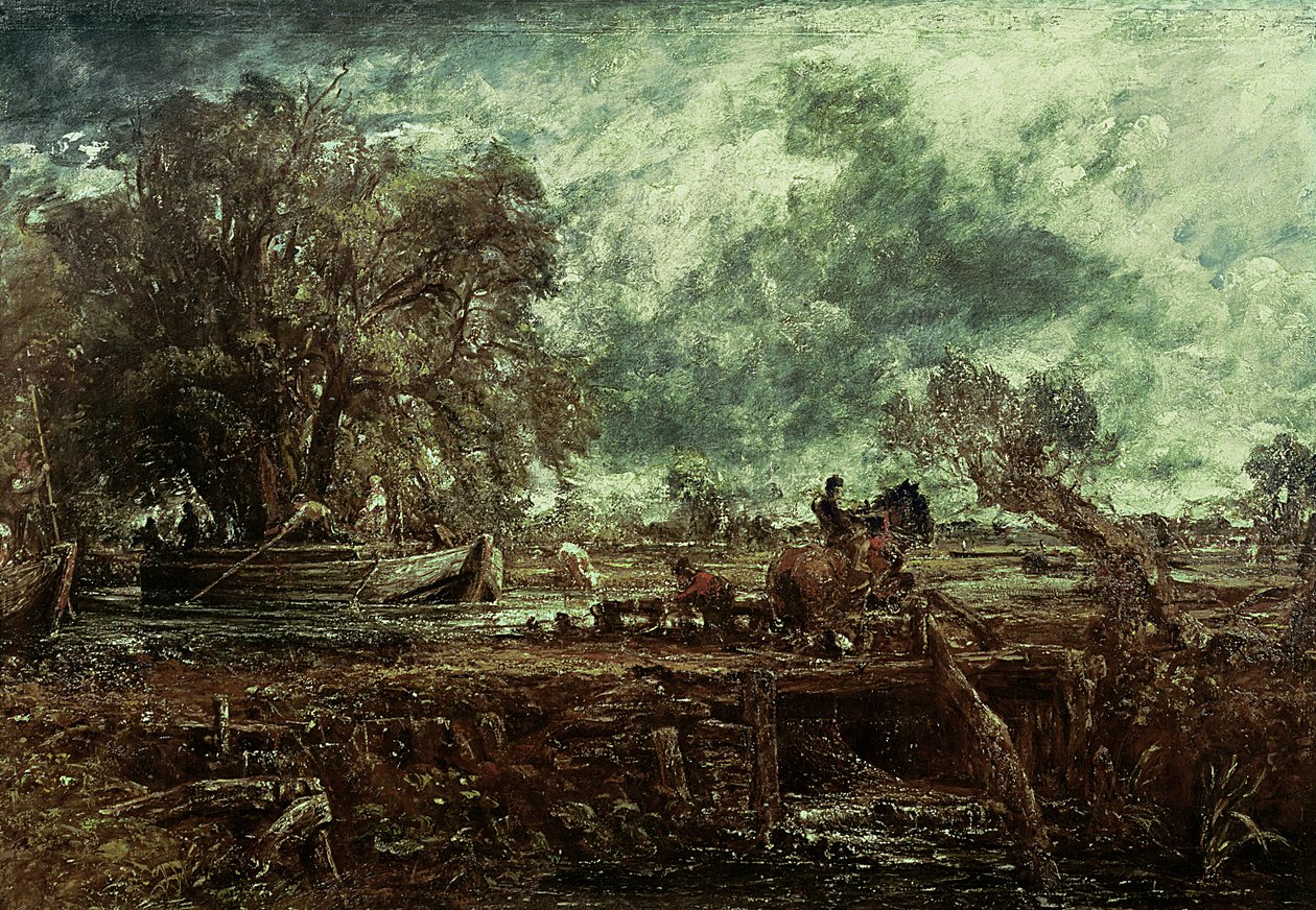 Study for The Leaping Horse, c.1825  by John Constable