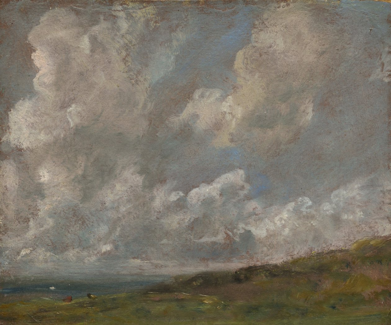 Bir Manzara Üzerinde Bulutların İncelenmesi, c.1821-22 by John Constable