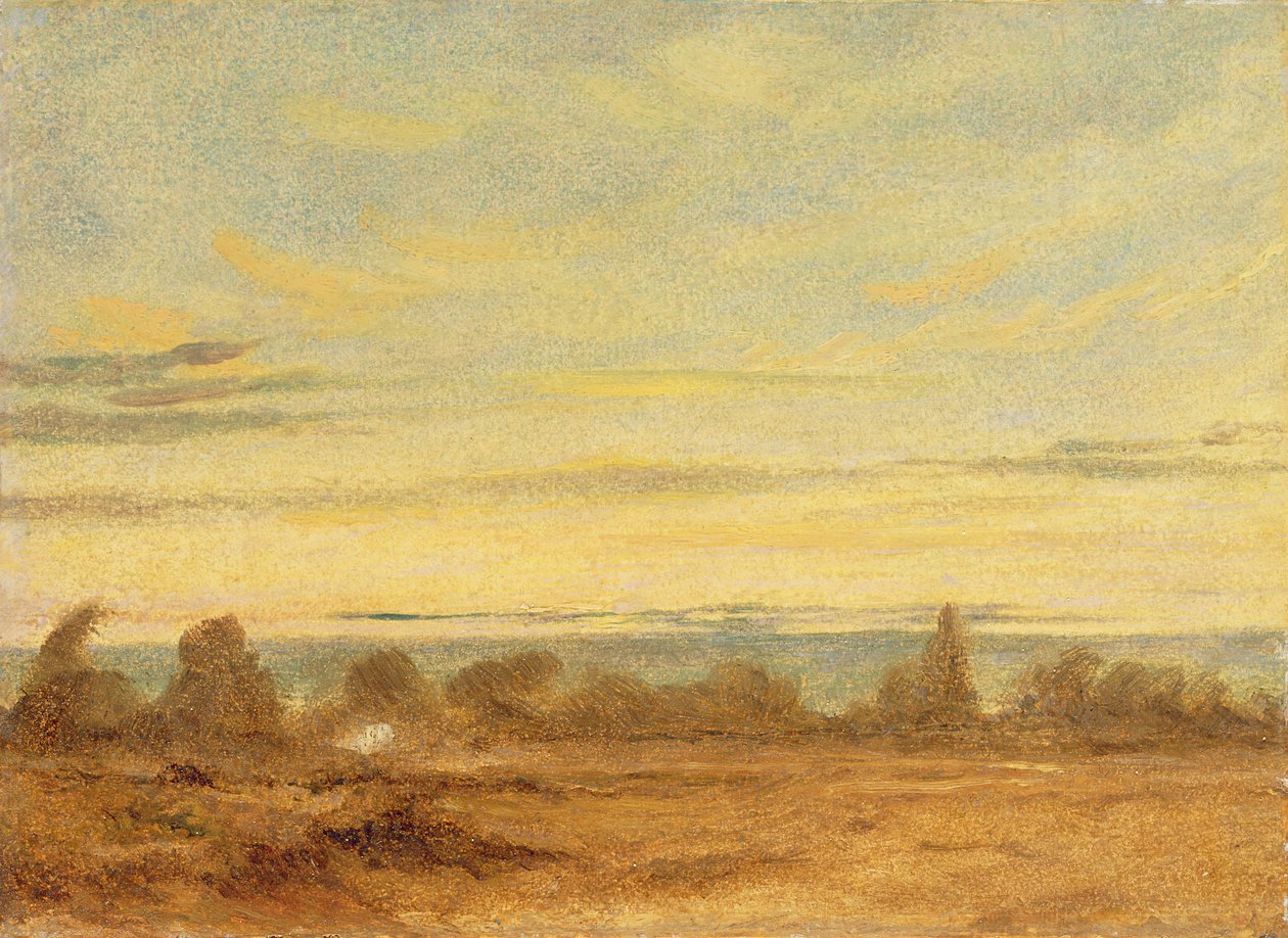 Yaz - Akşam Manzarası (tuval üzerine yağlı boya) by John Constable