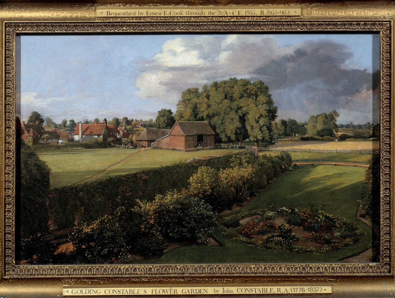 Golding Constable Bahçesi İngiliz Çiftliği Manzarası. John Constable (1776-1837) 1815 Sun tarafından yapılan boyama. 0,33x0,5 m. Ipswich. Belediye Meclisi Müzesi by John Constable