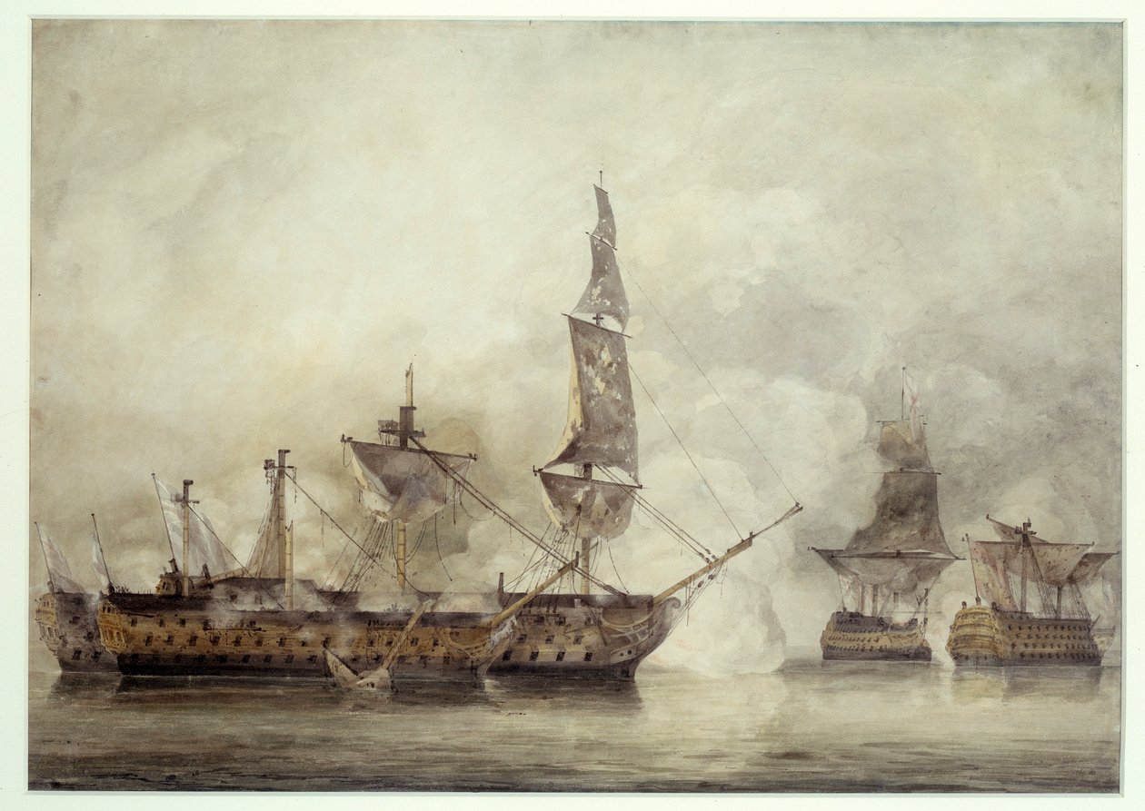 “Zafer”, iki Fransız gemisi arasında Trafalgar