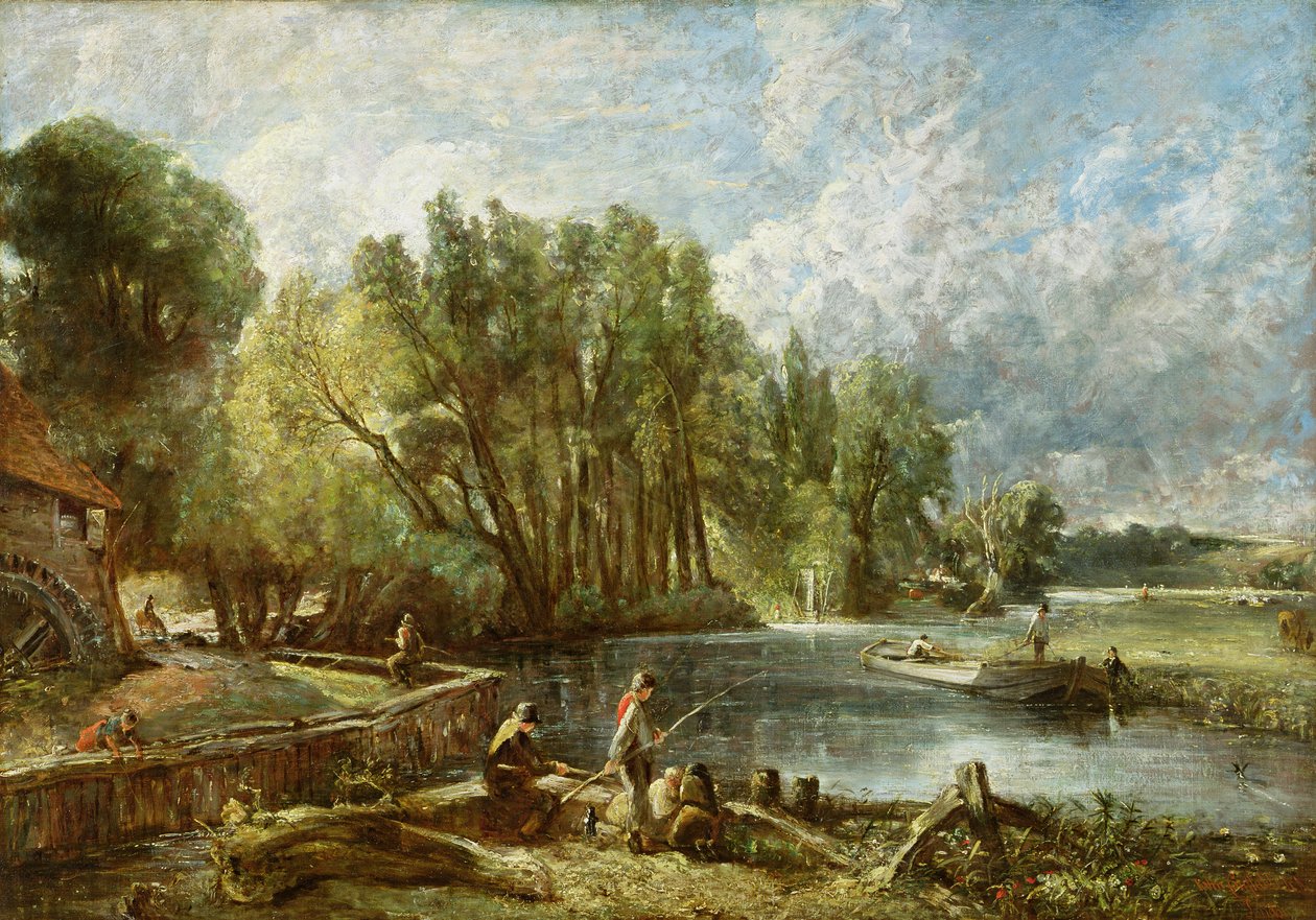 Genç Waltoncular - Stratford Mill, c.1819-25 by John Constable