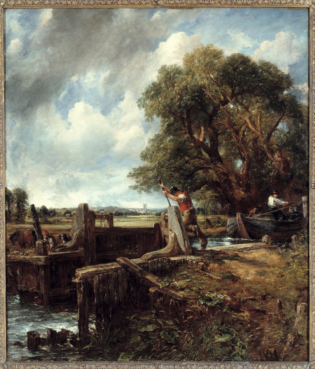 Kilit. John Constable (1776-1837) tarafından yapılan boyama by John Constable