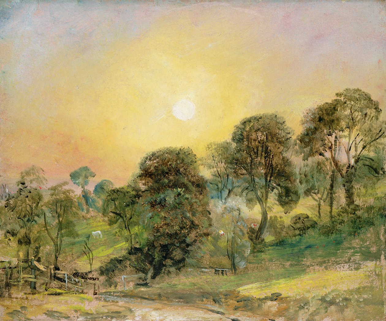 Gün Batımında Hampstead Heath