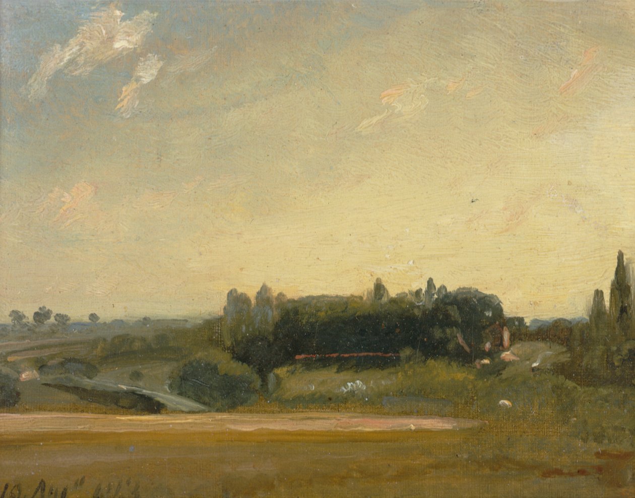Papazlığa Doğru Görünüm, Doğu Bergholt, 1813. by John Constable