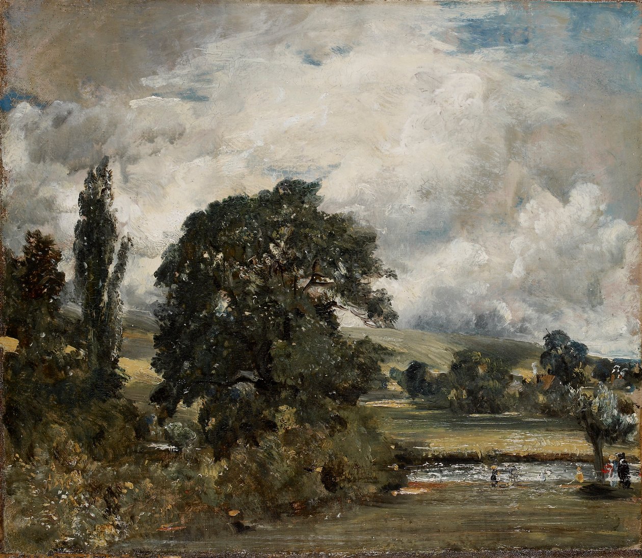 Salisbury yakınlarındaki Su Çayırları, 1820-1829 by John Constable