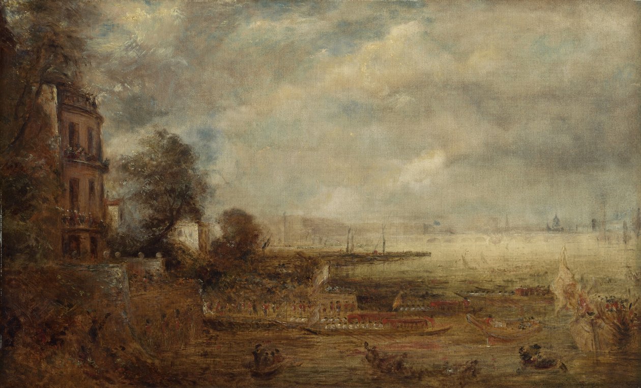 Whitehall Merdivenlerinden Görülen Waterloo Köprüsü, 1829 dolayları by John Constable