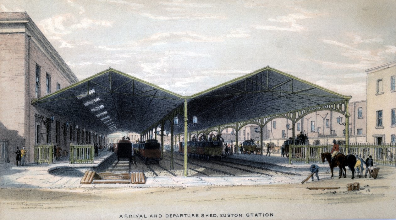 Geliş ve Gidiş Kulübesi, Londra, 1839 by John Cooke Bourne