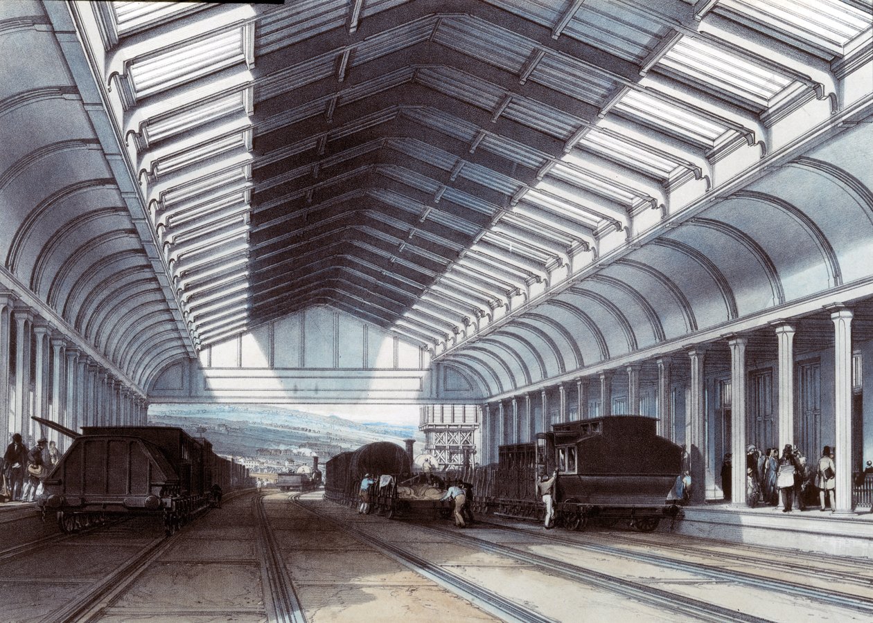 Banyo İstasyonu, Somerset, 1846 by John Cooke Bourne