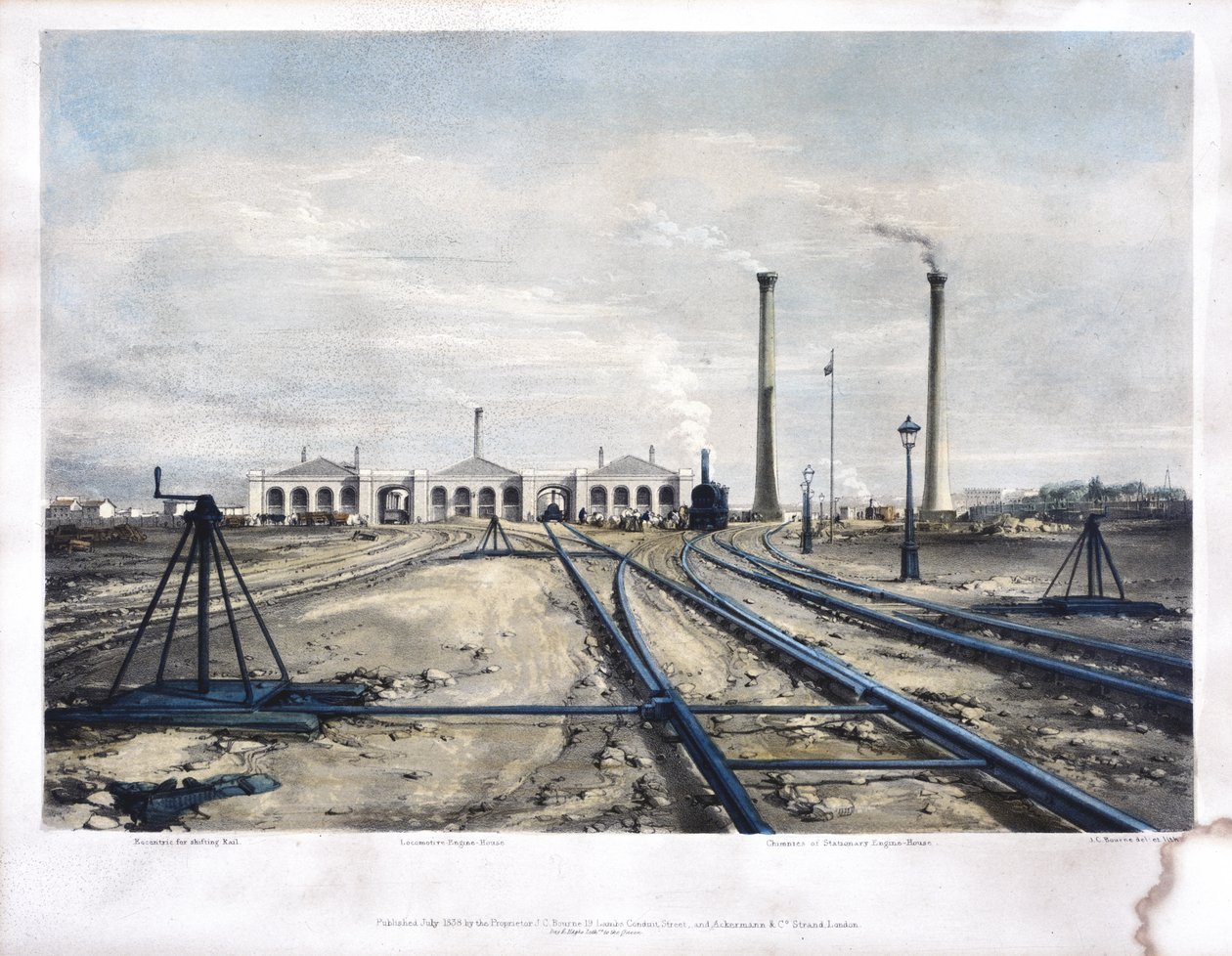 Camden Town Motor Evi, 1838 by John Cooke Bourne