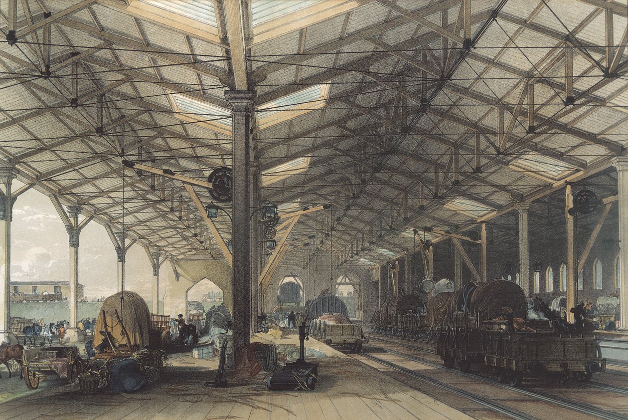 Mal Döken, Bristol, Great Western Demiryolu, 1846 by John Cooke Bourne