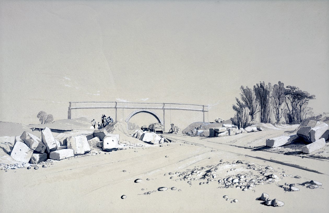 Harrow Weald, 8 Mayıs 1837 (kalem ve mürekkep ve kağıt üzerinde yıkama) by John Cooke Bourne