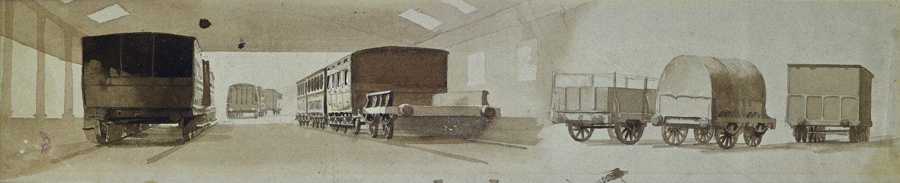 Demiryolu vagonları by John Cooke Bourne