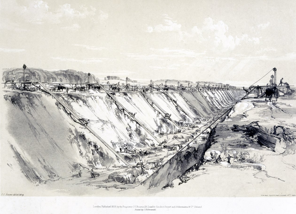 Tring Kesme, 19 Haziran 1837 by John Cooke Bourne