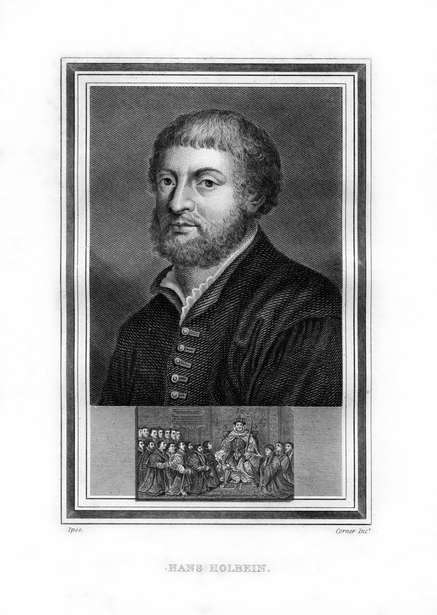 Hans Holbein the Younger, Alman Kuzey Rönesans ressamı, 1825. by John Corner