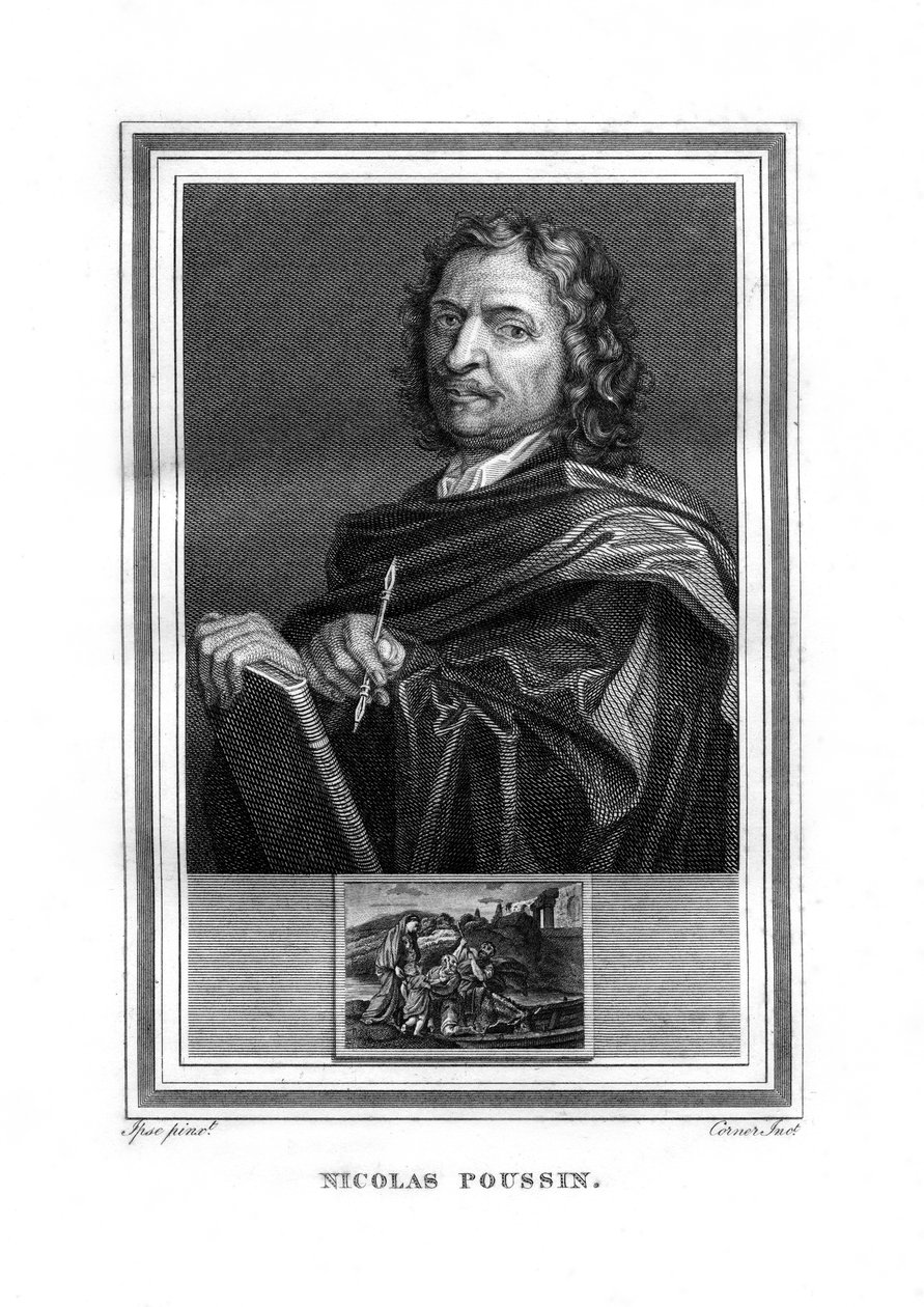 Nicolas Poussin, Fransız ressam, 1825. by John Corner