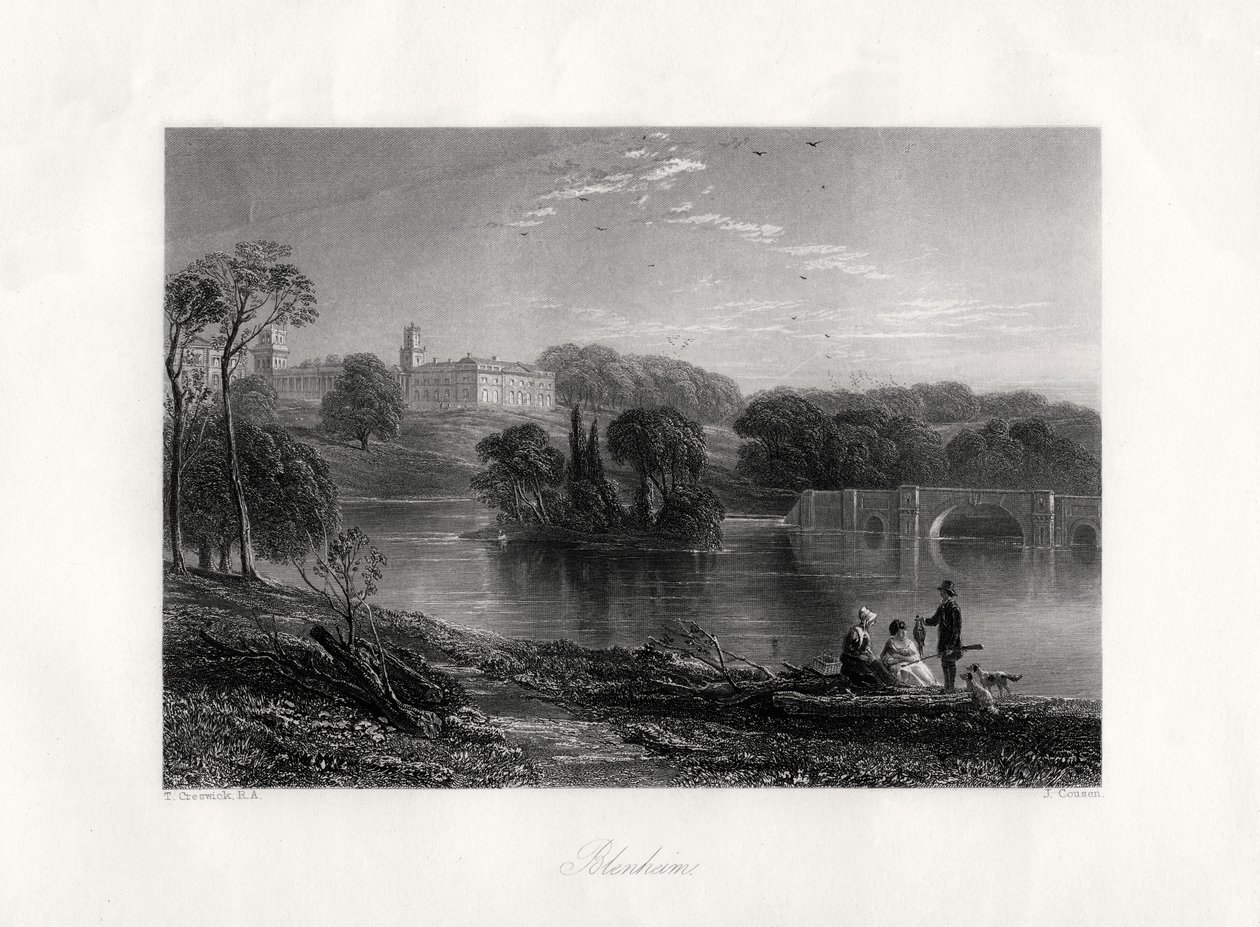 Blenheim, Oxfordshire, İngiltere, 19. yüzyıl by John Cousen