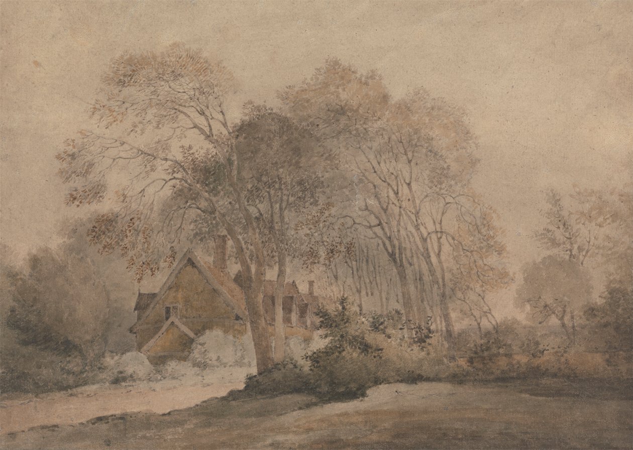Ağaçların Arasında Bir Ev by John Crome