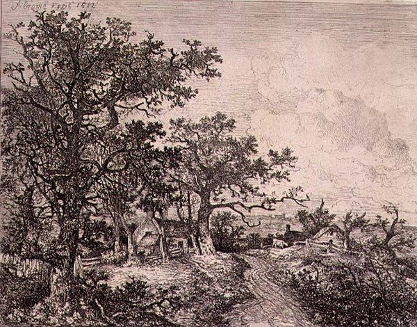 Horsham yakınlarında, pub. J. & W. Freeman tarafından by John Crome