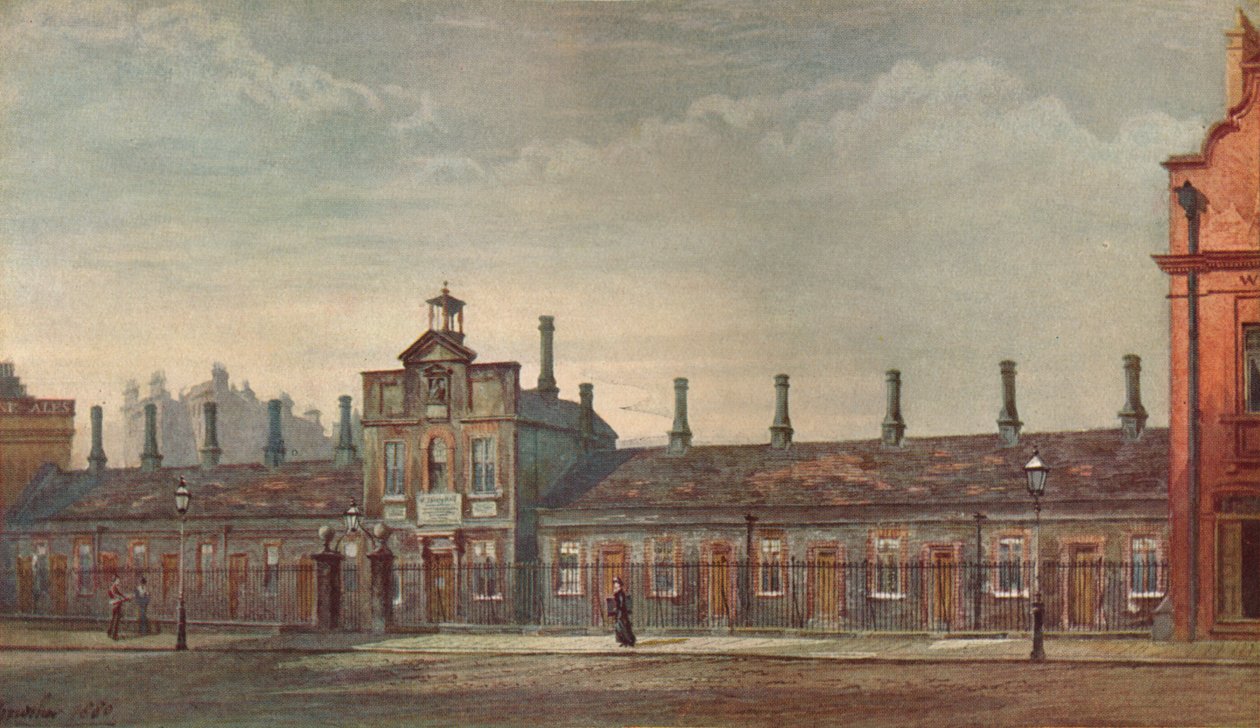 Emery Hills Almshouses, Rochester Row, Westminster, Londra, 1880 1926. by John Crowther